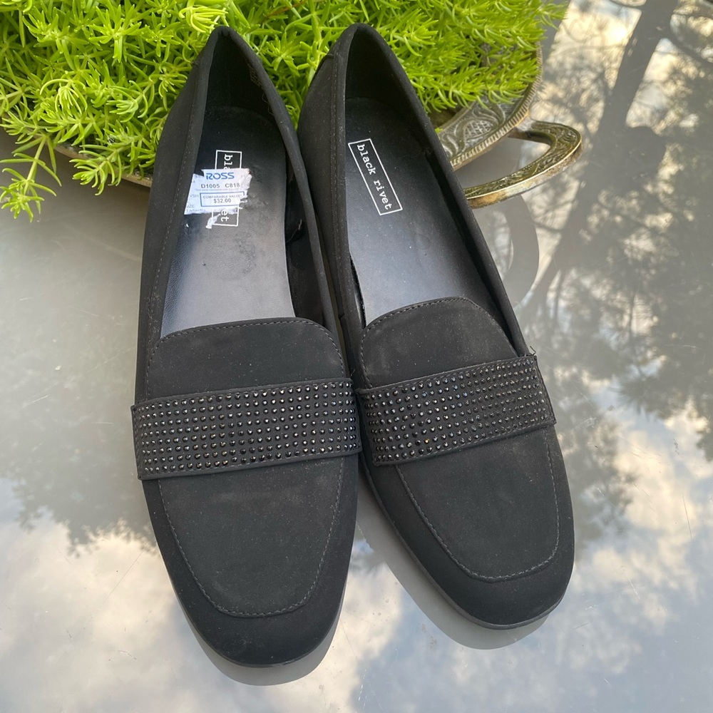 Black loafers